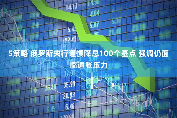 5策略 俄罗斯央行谨慎降息100个基点 强调仍面临通胀压力