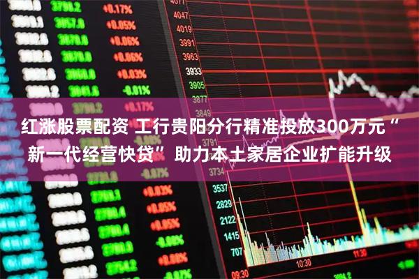 红涨股票配资 工行贵阳分行精准投放300万元“新一代经营快贷” 助力本土家居企业扩能升级