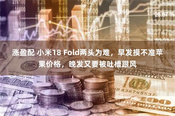 涨盈配 小米18 Fold两头为难，早发摸不准苹果价格，晚发又要被吐槽跟风